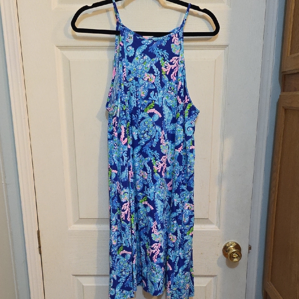 Vibrant Blue Sleeveless Dress